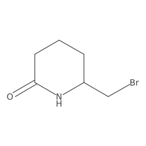 6-(Bromomethyl)piperidin-2-one结构式