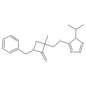 1-Benzyl-3-methyl-3-({[1-(propan-2-yl)-1h-1,2,3,4-tetrazol-5-yl]sulfanyl}methyl)azetidin-2-one Structure