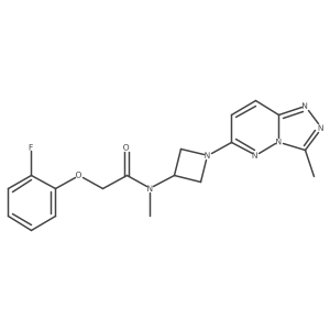 2-(2-fluorophenoxy)-N-methyl-N-(1-(3-methyl-[1,2,4]triazolo[4,3-b]pyridazin-6-yl)azetidin-3-yl)acetamide Structure