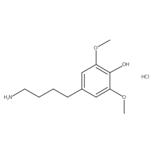 4-(4-Aminobutyl)-2,6-dimethoxyphenol;hydrochloride Structure