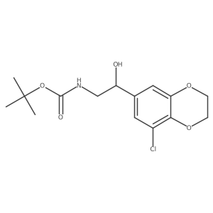 tert-butyl N-[2-(8-chloro-2,3-dihydro-1,4-benzodioxin-6-yl)-2-hydroxyethyl]carbamate Structure