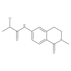 2-Chloro-N-(2-methyl-1-oxo-3,4-dihydroisoquinolin-6-yl)propanamide结构式