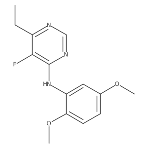 N-(2,5-Dimethoxyphenyl)-6-ethyl-5-fluoropyrimidin-4-amine Structure