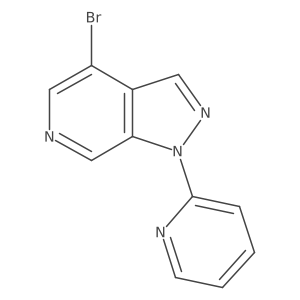 2-{4-bromo-1H-pyrazolo[3,4-c]pyridin-1-yl}pyridine Structure