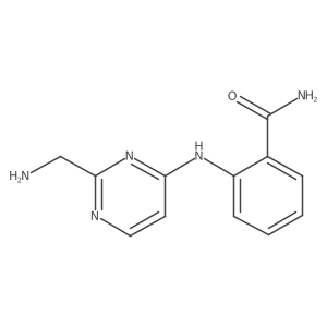 2-{[2-(Aminomethyl)pyrimidin-4-yl]amino}benzamide Structure