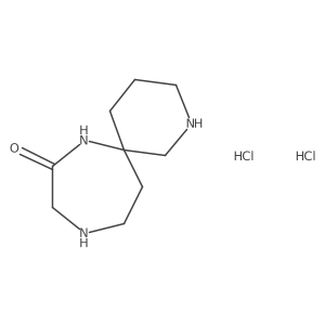 2,7,10-Triazaspiro[5.6]dodecan-8-one dihydrochloride结构式