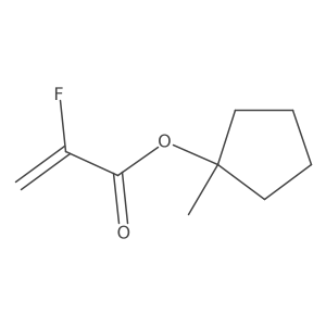 1-Methylcyclopentyl 2-fluoroprop-2-enoate结构式