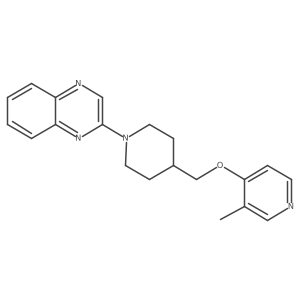 2-(4-{[(3-Methylpyridin-4-yl)oxy]methyl}piperidin-1-yl)quinoxaline结构式