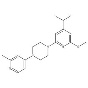 4-(Difluoromethyl)-6-[4-(2-methylpyrimidin-4-yl)piperazin-1-yl]-2-(methylsulfanyl)pyrimidine结构式