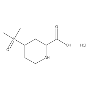 rac-(2R,4S)-4-(dimethylphosphoryl)piperidine-2-carboxylic acid hydrochloride结构式