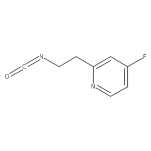 4-Fluoro-2-(2-isocyanatoethyl)pyridine Structure