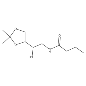 N-[2-(2,2-dimethyl-1,3-dioxolan-4-yl)-2-hydroxyethyl]butanamide Structure