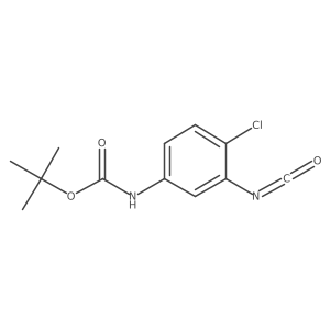 tert-butyl N-(4-chloro-3-isocyanatophenyl)carbamate结构式