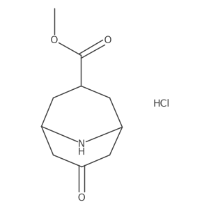 methyl (1R,3r,5S)-7-oxo-9-azabicyclo[3.3.1]nonane-3-carboxylate hydrochloride Structure
