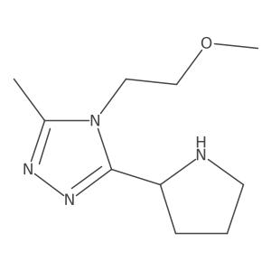 4-(2-methoxyethyl)-3-methyl-5-(pyrrolidin-2-yl)-4H-1,2,4-triazole Structure