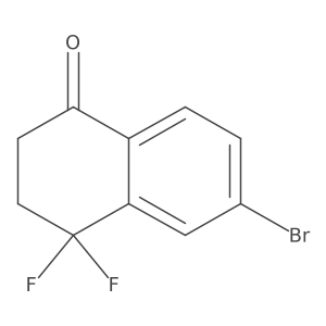 6-Bromo-4,4-difluoro-1,2,3,4-tetrahydronaphthalen-1-one Structure