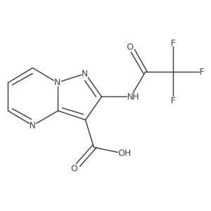 2-(2,2,2-Trifluoroacetamido)pyrazolo[1,5-a]pyrimidine-3-carboxylic acid Structure