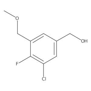 (3-Chloro-4-fluoro-5-(methoxymethyl)phenyl)methanol Structure