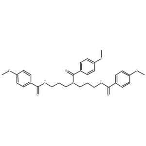 4-Methoxy-N,N-bis[3-[(4-methoxybenzoyl)amino]propyl]benzamide结构式