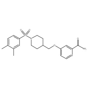 4-{[1-(3,4-Dimethylbenzenesulfonyl)piperidin-4-yl]methoxy}pyridine-2-carboxamide Structure