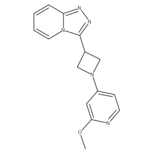 2-Methoxy-4-(3-{[1,2,4]triazolo[4,3-a]pyridin-3-yl}azetidin-1-yl)pyridine结构式