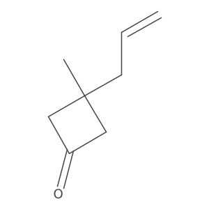 3-Methyl-3-(prop-2-en-1-yl)cyclobutan-1-one结构式