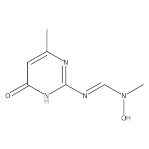 (E)-N-hydroxy-N-methyl-N'-(4-methyl-6-oxo-1,6-dihydropyrimidin-2-yl)methanimidamide Structure