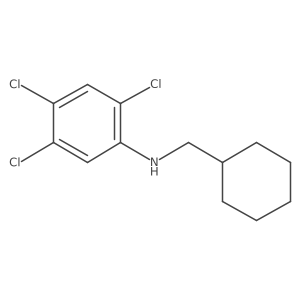 2,4,5-Trichloro-N-(cyclohexylmethyl)benzenamine结构式