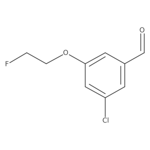 3-Chloro-5-(2-fluoroethoxy)benzaldehyde Structure