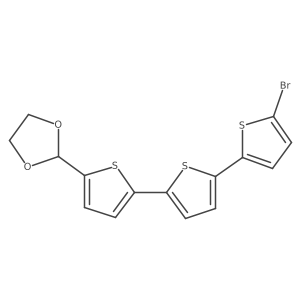 2-(5a(2)a(2)-Bromo[2,2a(2):5a(2),2a(2)a(2)-terthiophen]-5-yl)-1,3-dioxolane结构式