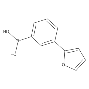 (3-(Furan-2-yl)phenyl)boronic acid结构式