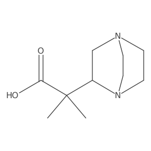 2-{1,4-Diazabicyclo[2.2.2]octan-2-yl}-2-methylpropanoicacid结构式
