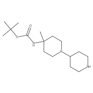 Tert-butyl (4-methyl-[1,4'-bipiperidin]-4-yl)carbamate Structure