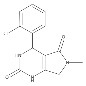 4-(2-chlorophenyl)-6-methyl-3,4,6,7-tetrahydro-1H-pyrrolo[3,4-d]pyrimidine-2,5-dione Structure