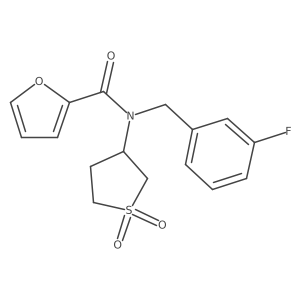 N-(1,1-dioxidotetrahydrothiophen-3-yl)-N-(3-fluorobenzyl)furan-2-carboxamide Structure