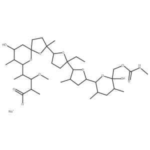 Monensin, 26-(methylcarbamate), monosodium salt结构式