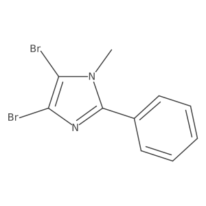 4,5-dibromo-1-methyl-2-phenyl-1H-imidazole Structure