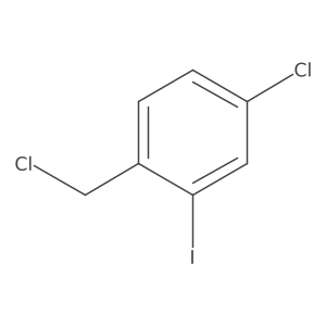 Benzene, 4-chloro-1-(chloromethyl)-2-iodo-结构式