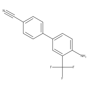 4'-Amino-3'-trifluoromethyl-biphenyl-4-carbonitrile Structure