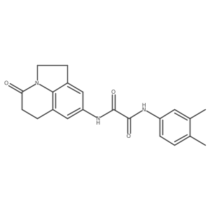 N1-(3,4-dimethylphenyl)-N2-(4-oxo-2,4,5,6-tetrahydro-1H-pyrrolo[3,2,1-ij]quinolin-8-yl)oxalamide Structure