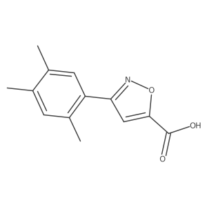 3-(2,4,5-Trimethylphenyl)-1,2-oxazole-5-carboxylic acid Structure