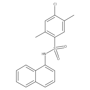 4-chloro-2,5-dimethyl-N-(naphthalen-1-yl)benzene-1-sulfonamide Structure