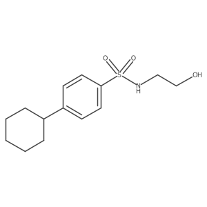 4-cyclohexyl-N-(2-hydroxyethyl)benzenesulfonamide结构式