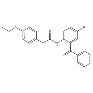 N-(2-benzoyl-4-bromophenyl)-2-(4-ethoxyphenyl)acetamide Structure