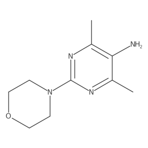 4,6-Dimethyl-2-morpholin-4-yl-pyrimidin-5-ylamine结构式