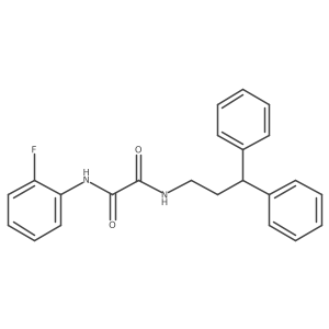 N1-(3,3-diphenylpropyl)-N2-(2-fluorophenyl)oxalamide结构式