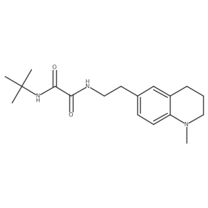 N1-(tert-butyl)-N2-(2-(1-methyl-1,2,3,4-tetrahydroquinolin-6-yl)ethyl)oxalamide结构式