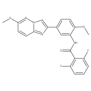 2,6-difluoro-N-(2-methoxy-5-(6-methoxyimidazo[1,2-b]pyridazin-2-yl)phenyl)benzamide Structure