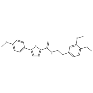 N-(3,4-dimethoxyphenethyl)-5-(4-methoxyphenyl)oxazole-2-carboxamide结构式