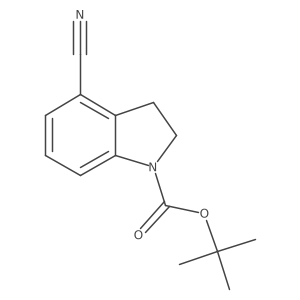 tert-Butyl 4-cyanoindoline-1-carboxylate Structure
